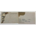 [Polak w rękach systemu III Rzeszy] 2 listy z niemieckiego obozu jenieckiego Stalagu XA, na specjalnie drukowanych blankietach.