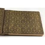 [Blank photo album] Decorative photo album. 25 cards. Binding full canvas. Dimensions 19.5 x 12 cm. Gilt edges. Ca. 1880-1920.