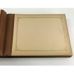 [Blank photo album] Decorative photo album. 25 cards. Binding full canvas. Dimensions 19.5 x 12 cm. Gilt edges. Ca. 1880-1920.