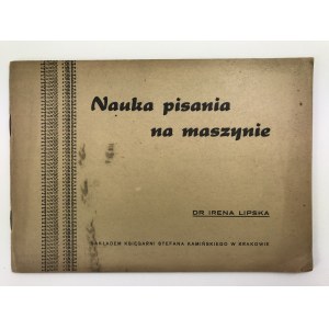Lipska Irena, Nauka pisania na maszynie [Kraków 1943]