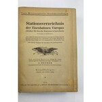 [Kolej] Stationsverzeichnis der Eisenbahnen Europas [Katalog stacji kolei europejskich] + mapa sieci kolejowej z 1943 roku!