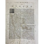 [Ślask] Jonas Scultetus, Księstwo Głogowskie. „Ducatus Silesiae Glogani vera Delineatio Auth.Iona Sculteto. Sil., Amstelodami sumptibus Henrici Hondij.”