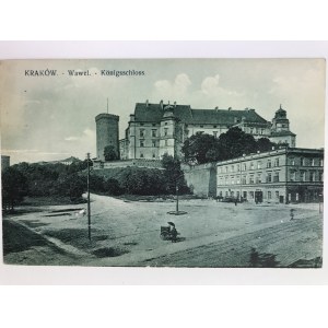 Karta pocztowa Kraków Wawel - Koninsschloss, Wydawnictwo Salonu Malarzy Polskich, Kraków 1915