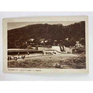 Karta pocztowa Myślenice - Kąpielisko na Rabie