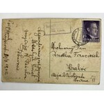 Karta pocztowa Wielkanoc [znaczek z Adolfem Hitlerem][1942]