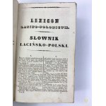 Bobrowski Florian, Lexicon Latino - Polonicum. Słownik Łacińsko - Wilno 1841 - druk. Józef Zawadzki - Efektowna oprawa! [Półskórek]