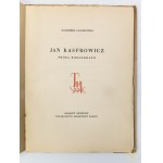 Czachowski Kazimierz Jan Kasprowicz próba bibliografii Towarzystwo Miłośników Książki Kraków 1929