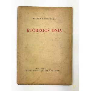 Konopacka Halina - Któregoś dnia - wyd. F. Hoesick - 1929