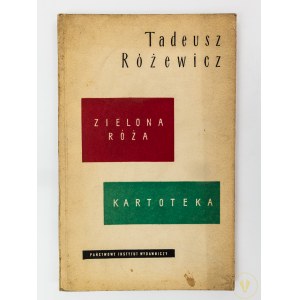 Różewicz Tadeusz, Zielona róża, Kartoteka [wydanie I]