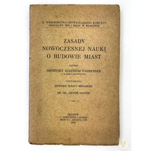 Fassbender Eugeniusz, Zasady nowoczesnej nauki o budowie miast Kraków 1916