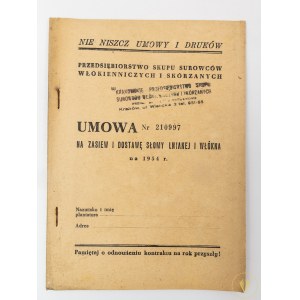 Umowa nr 210997 na zasiew i dostawę słomy lnianej i włókna