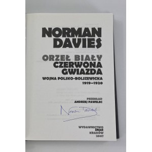 [Autograf] Davies Norman, Orzeł Biały, Czerwona Gwiazda