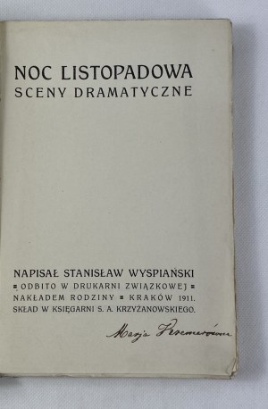 Wyspiański Stanisław, Noc listopadowa [wydanie II]