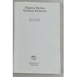 Herbert Zbigniew, Wiersze wybrane