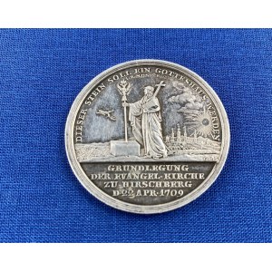 [Jelenia Góra, kościół] Medal dotyczący kościoła w Jeleniej Górze