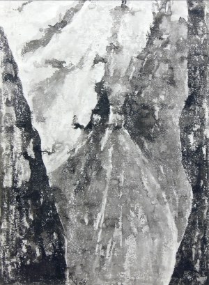 Adam Smolana (1921 Lwów-1987 Sopot), Bez tytułu z cyklu „Góry”, 1964 r.