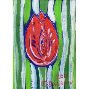 Edward Dwurnik (1943 Radzymin - 2018 Warschau), Tulpe, 2017.