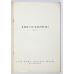 [MAKOWSKI Tadeusz]. Tadeusz Makowski 1882-1932. Warszawa 1957. Państw. Instytut Sztuki. 8, s. 85, [1], tabl. 16....