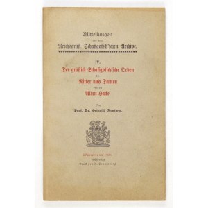 NENTWIG Heinrich - Der gräfisch Schaffgotsch&#39;sche Orden der Ritter und Damen von der Alten Hacke. Warmbrunn [...