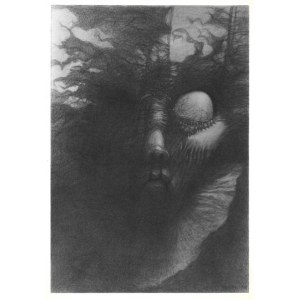 Zdjęcie czarno-białe pracy Bez tytułu z 1968 roku. Fotografia form. 19,8x14,1 cm.