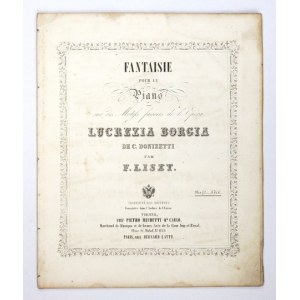 Pierwsze wydanie Fantazji Franciszka Liszta.