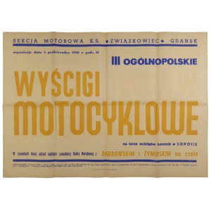 SEKCJA Motorowa K. S. Związkowiec, Gdańsk organizuje dnia 8 października 1950  [......