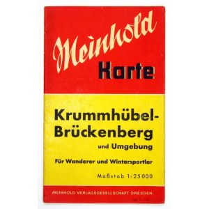 [KARKONOSZE]. Umgebung von Krummhübel [= Karpacz]. Mapa barwna form. 36,4x38 cm. 1940.