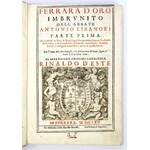 Księga herbów utytułowanych osobistości w Ferrarze w 2. poł. XVII w. z licznymi drzeworytami.