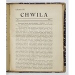 BIULETYN. Poufne. R. 1916 oraz 3 kolejno po sobie wydawane tytuły Centralnego Komitetu Narodowego (CHWILA, Z DNIA).