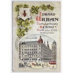 [KALENDARZ reklamowy]. Dom Bankowy i Kantor Wymiany Edward Urban, Berno. 1911.