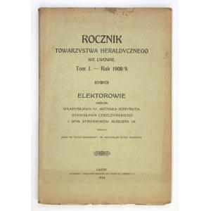 ROCZNIK Towarzystwa Heraldycznego we Lwowie. T. 1, r. 1908/1909.
