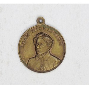 [POMNIK w Warszawie 2]. Medal mosiężny średn. 2,4 cm, 1898.