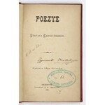 GARCZYŃSKI Stefan - Poezye ... Przemyśl 1882. Wyd. A. Kaczurba. Czcionkami S. F. Piątkiewicza. 16d, s. 203. opr....