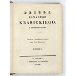 KRASICKI Ignacy - Dzieła. Z portretem autora.  Powtórne i nieodmienne wydanie Jana Nep. Bobrowicza. T. 1-10....