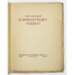 LECHOŃ J. – Karmazynowy poemat. Warszawa 1922. Okładka Z. Stryjeńskiej.