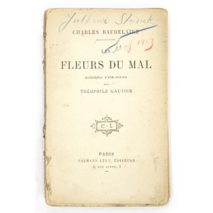 Z księgozbioru J. Tuwima: C. Baudelaire - Les fleurs du mal.