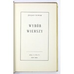 TUWIM Juljan - Wybór wierszy. New York [1942]. Rój in Exile. 8, .s 190. opr. oryg. pł.,...