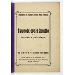 DISTENFELD I. - Żywność, opał i światło dla żołnierza polskiego. B. m., XI 1919. Intendentura 9....