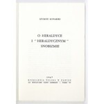 KONARSKI Szymon. O heraldyce i heraldycznym snobizmie. Paryż 1967. Księgarnia Pol. 8, s. 87....