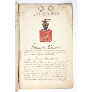 [DULSCY herbu Przeginia, poświadczenie szlachectwa]. Rękopis po łacinie, dat. 23 VI 1783 we Lwowie.