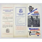 [SPORT, piłka nożna]. Zbiór pięciu programów zawodów piłkarskich z lat 1977-...
