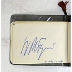 [ACTORS, singers]. Notebook with autographs of actors and musicians from 1967-1968.