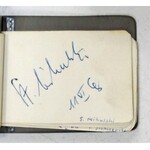[SCHAUSPIELER, SÄNGER]. Notizbuch mit Autogrammen von Schauspielern und Musikern aus den Jahren 1967-1968.