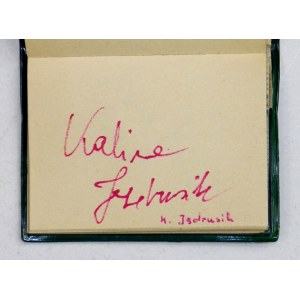 [SCHAUSPIELER]. Notizbuch mit Autogrammen von polnischen Schauspielern aus dem Jahr 1969.