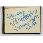 [ACTORS]. Notebook with autographs of Polish actors from 1969.