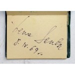 [AKTORZY]. Notesik z autografami aktorów polskich z 1969.