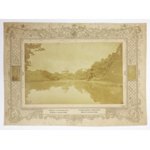 [WARSZAWA - Wodozbiór w Ogrodzie Saskim]. [ok. 1880]. Fotografia form. 17,2x27,3 cm na oryg....