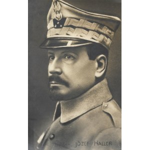 [WOJSKO Polskie - gen. Józef Haller - fotografia portretowa]. [1918?]. Fotografia pocztówkowa form. 13,3x8,...