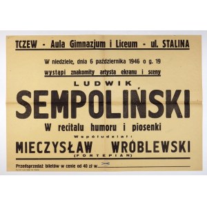 TCZEW – Aula Gimnazjum i Liceum – ul. Stalina. W niedzielę, dnia 6 października 1946 [......