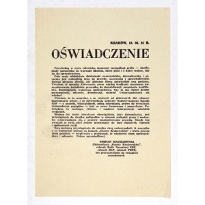 Strajk w obronie wolności prasy. VIII 1981.